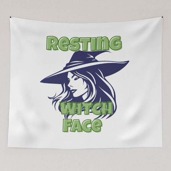 Item preview, Resting Witch Face – Funny Halloween Witch Design designed and sold by Kindloom.