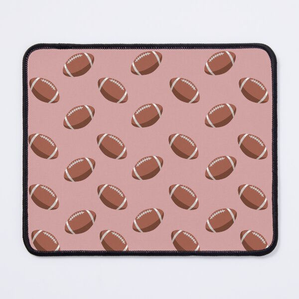 Item preview, Footballs on Dark Tea Rose Pink designed and sold by KSimpson838.