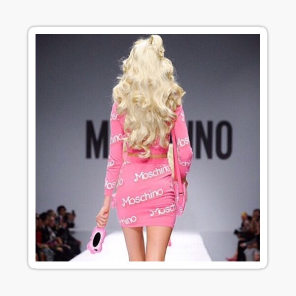 Moschino Barbie Sticker for Sale by trapqueenautumn