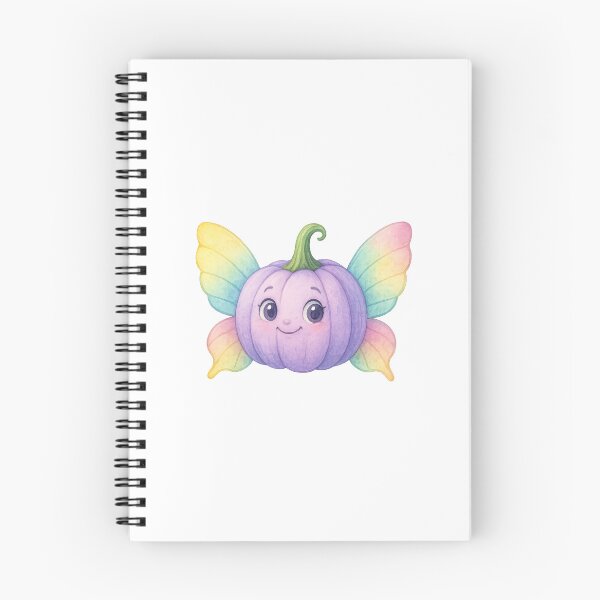 Aperçu de l'œuvre Citrouille féerique arc-en-ciel – Art pastel mignon d'Halloween créée et vendue par Liv Solara.