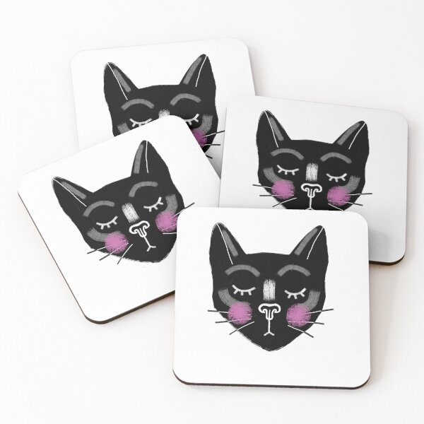Item preview, Sleeping Black Cat Portrait designed and sold by alczar.
