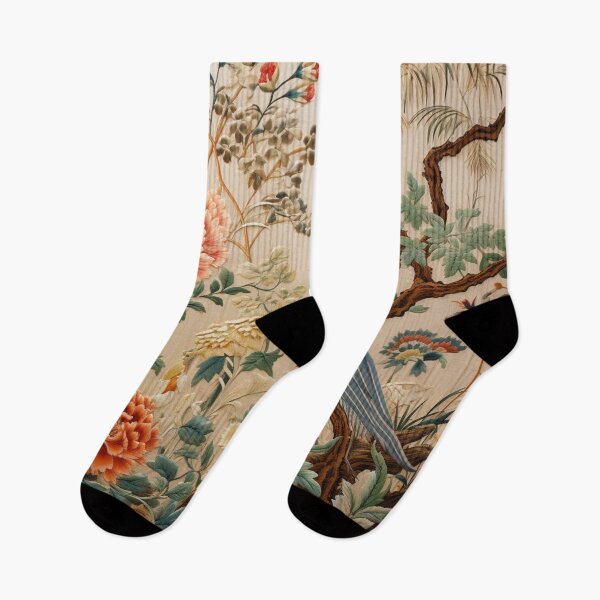 Item preview, Oriental Silk Floral Bird Carpet designed and sold by GrinGalore.