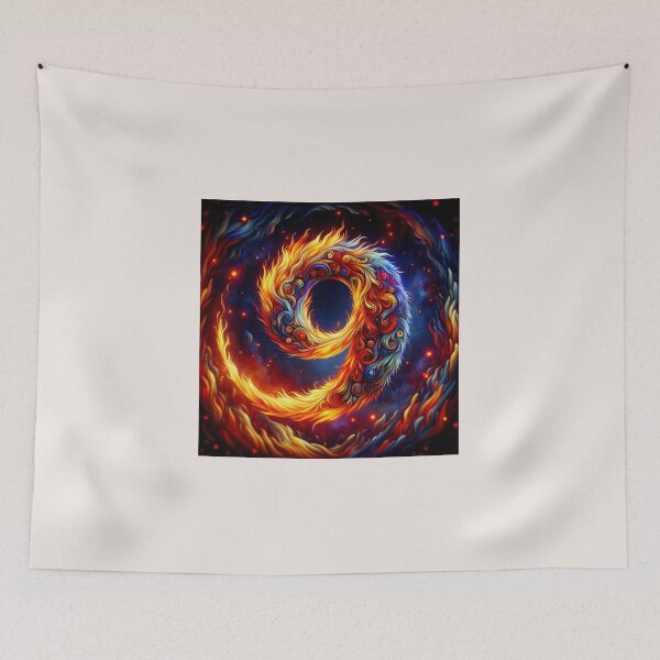 Item preview, ABSTRACT FIRE SPIRAL GLOWING designed and sold by Catalina Kate.