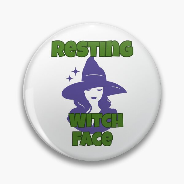 Item preview, Resting Witch Face – Spooky Cute Halloween Witch Design designed and sold by Kindloom.
