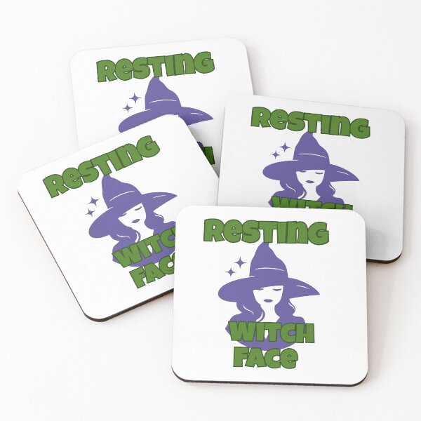 Item preview, Resting Witch Face – Spooky Cute Halloween Witch Design designed and sold by Kindloom.