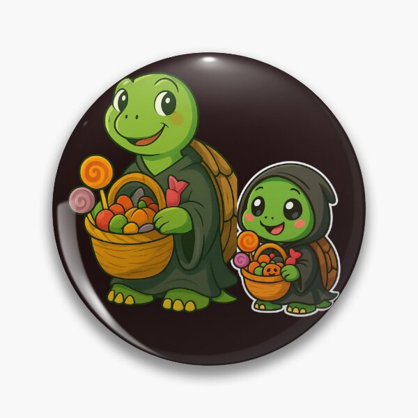 Item preview, Cute Halloween Turtles with CandyTortues mignonnes d’Halloween avec bonbons designed and sold by Drawingshirts.