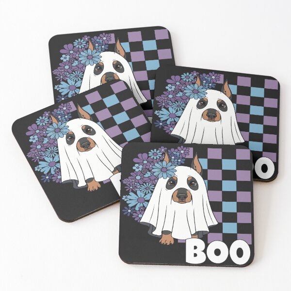 Item preview, Doberman Pinscher Ghost Dog – Cute Halloween Boo designed and sold by The Real Life Symphony.