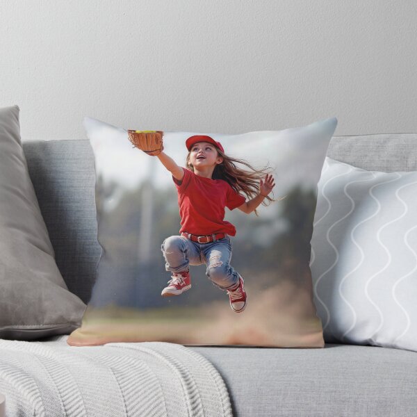 Item preview, Little Girl Reaching Up To Catch a Softball designed and sold by Maria Dryfhout.