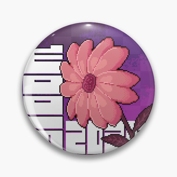 Item preview, BLOOM | Pink flower pixel art designed and sold by Hard Arcade.