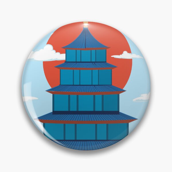 Item preview, ancient Asian building designed and sold by Aze99.