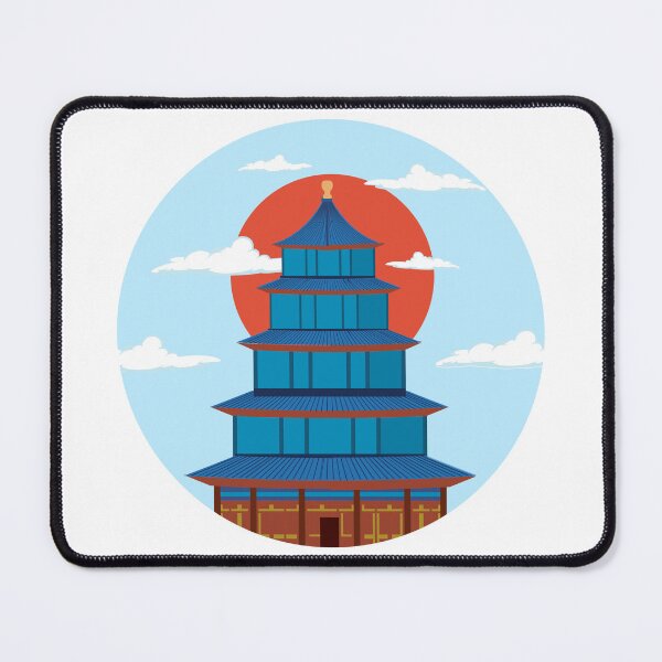 Item preview, ancient Asian building designed and sold by Aze99.