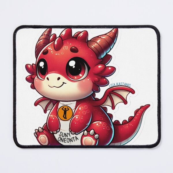 Item preview, Baby Red Dragon – SUNY Oneonta Cute Mascot Design designed and sold by Clove-Valley.