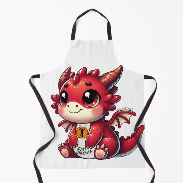 Item preview, Baby Red Dragon – SUNY Oneonta Cute Mascot Design designed and sold by Clove-Valley.