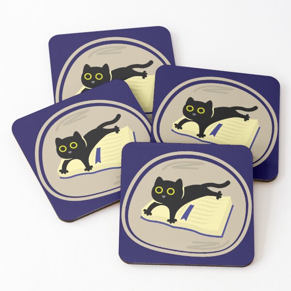 Item preview, Black Cat on Open Book - Cozy Reading Design designed and sold by fishdesigns.