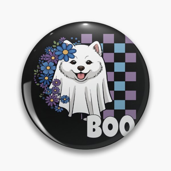 Item preview, Samoyed Ghost Dog – Cute Halloween Boo designed and sold by The Real Life Symphony.