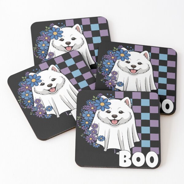 Item preview, Samoyed Ghost Dog – Cute Halloween Boo designed and sold by The Real Life Symphony.