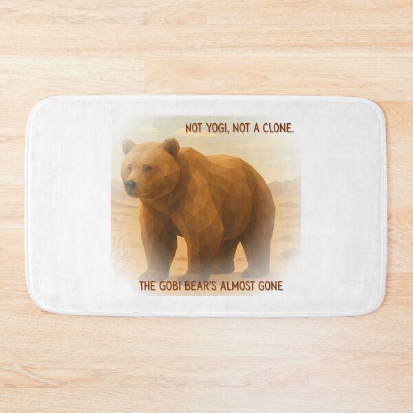 Item preview, Gobi Bear – Endangered Desert Strength in Geometric Form designed and sold by GeoWild Designs.