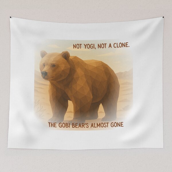 Item preview, Gobi Bear – Endangered Desert Strength in Geometric Form designed and sold by GeoWild Designs.