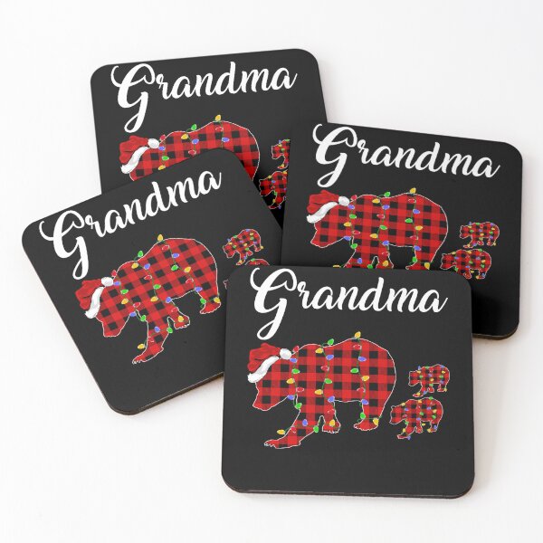 Item preview, Funny Buffalo Plaid Grandma Bear Two Cubs Christmas Pajama designed and sold by brntcoff1.