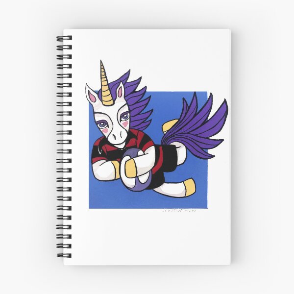 Item preview, Rugby Unicorn - NZ Provincial colors -Animals of Inspiration designed and sold by Melanie Test.