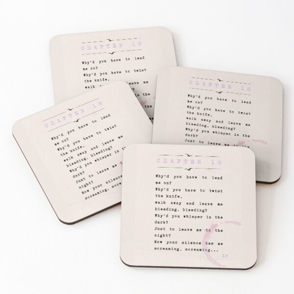 Item preview, Chapter 18 | Say, "Don't Go..." Lyric Chorus Print designed and sold by Parasocialite.