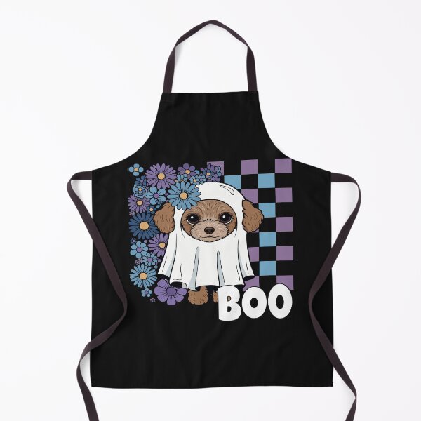 Item preview, Teacup Poodle Ghost Dog – Cute Halloween Boo designed and sold by The Real Life Symphony.