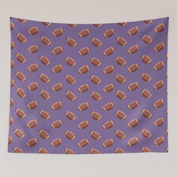 Item preview, Footballs on Gray-Purple   designed and sold by KSimpson838.