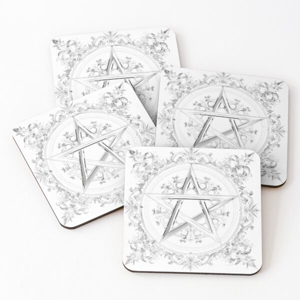 Item preview, Mystic Silver Pentagram Ornament designed and sold by AlexLineArt.