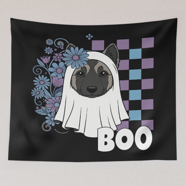 Item preview, Tervuren Ghost Dog – Cute Halloween Boo designed and sold by The Real Life Symphony.