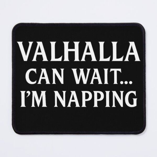 Item preview, Valhalla Can Wait Funny Viking Shirt designed and sold by Mythborn Saga.