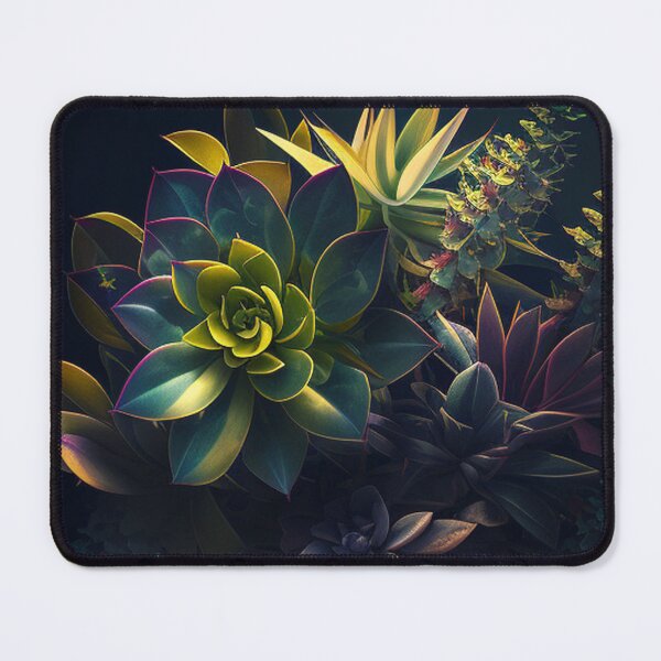 Item preview, Vibrant Succulent Arrangement on Dark Background designed and sold by Apex Designs.