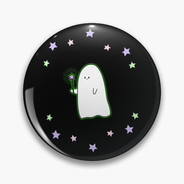 Item preview, Neon Glow Ghost & Stars – Cute Spooky Halloween Ghost Decor designed and sold by SunandShade.