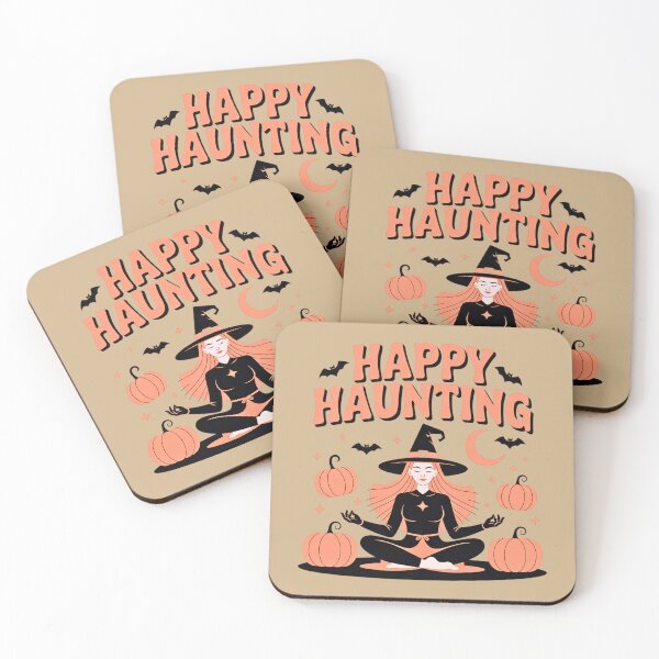 Aperçu de l'œuvre Happy Haunting - Sorcière méditante créée et vendue par VibrArtco.