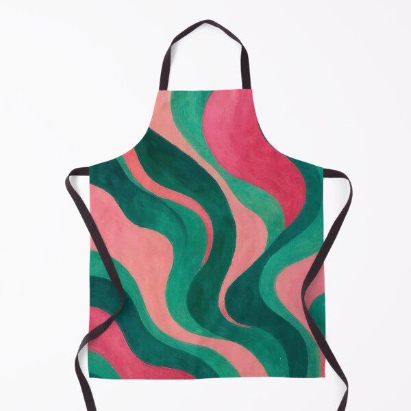 Item preview, Pink Green Wave Abstract designed and sold by NArtdesigns.