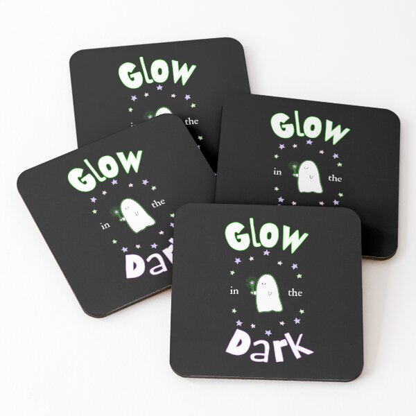Item preview, Neon Glow Ghost & Stars – Cute Spooky Halloween Ghost designed and sold by SunandShade.