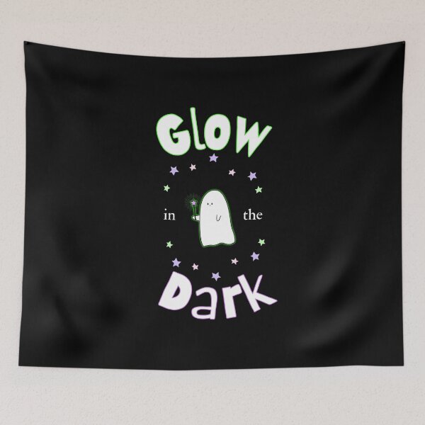 Item preview, Neon Glow Ghost & Stars – Cute Spooky Halloween Ghost designed and sold by SunandShade.