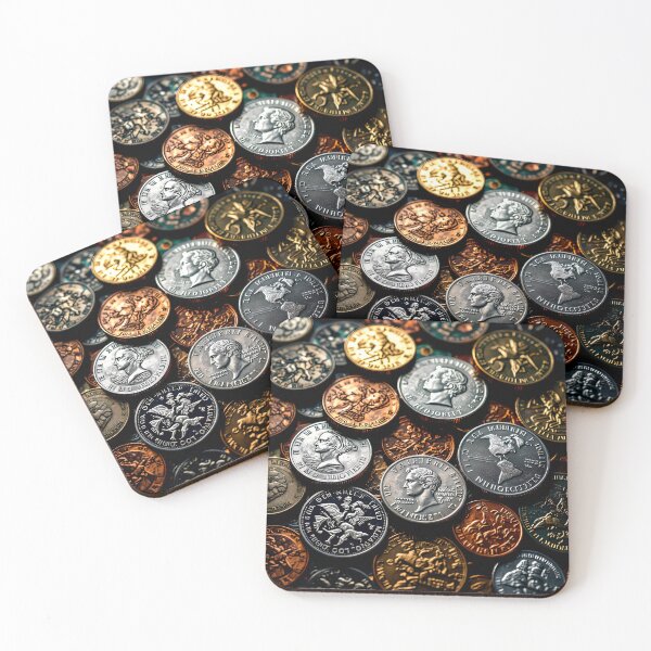 Item preview, world coin collection abstract art design designed and sold by SmashingDeals.