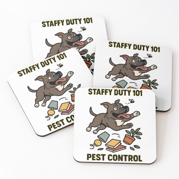 Item preview, Copy of Powered by Zoomies - Funny Staffy Dog Design designed and sold by BestFriendTees.