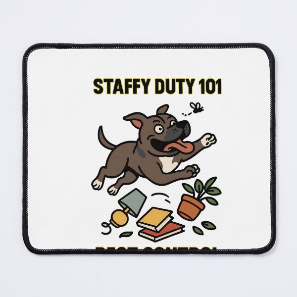 Item preview, Copy of Powered by Zoomies - Funny Staffy Dog Design designed and sold by BestFriendTees.