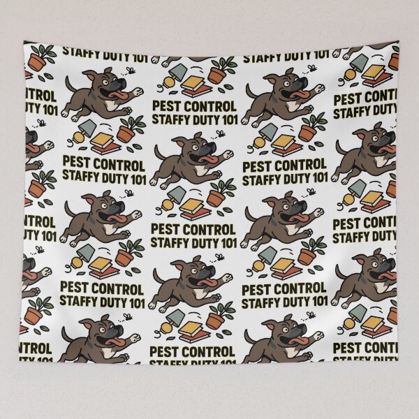 Item preview, Copy of Powered by Zoomies - Funny Staffy Dog Design designed and sold by BestFriendTees.