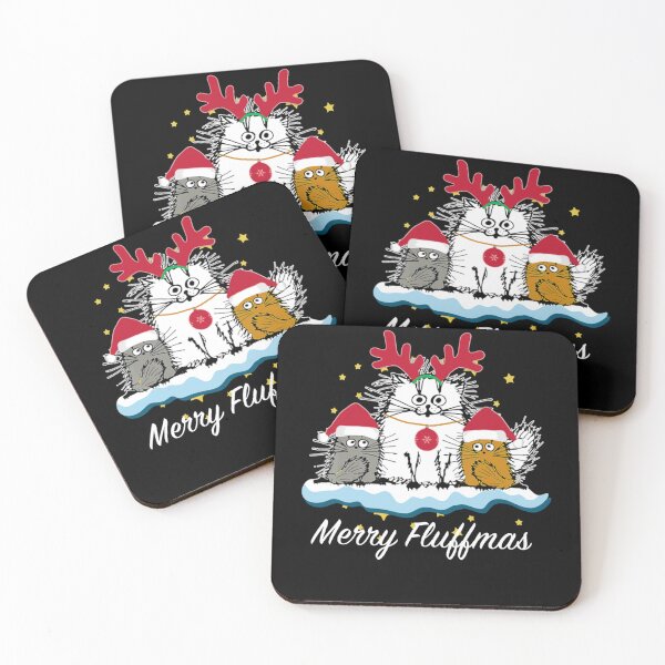 Item preview, Funny Cat merry fluffmas cat lover christmas x mas gift designed and sold by brntcoff1.