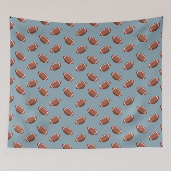 Item preview, Footballs on Light Stone Blue   designed and sold by KSimpson838.