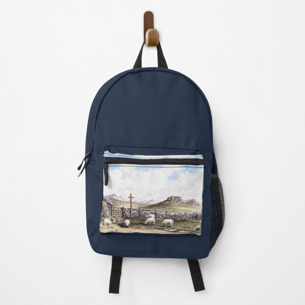 Item preview, Sheep Grazing near Hound Tor & Greater Rocks(watercolour + AI) designed and sold by artsmeow.