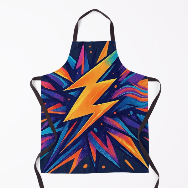 Item preview, Retro Futuristic Lightning Explosion | Bold Abstract Geometric Digital Art designed and sold by TrendznHitz.