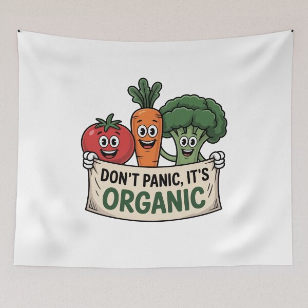 Item preview, Don't Panic, It's Organic designed and sold by Mateusz Majcherek.