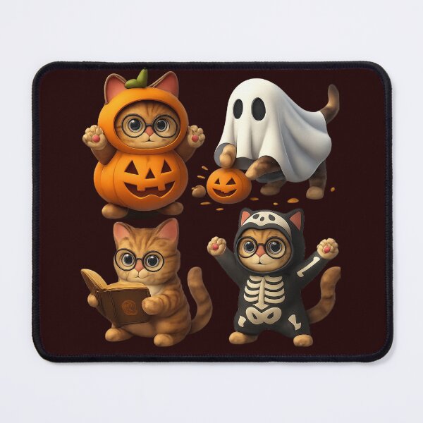 Item preview, Cute Halloween Cats – Fun Illustration. Chats Halloween Mignons – Illustration Fun designed and sold by Drawingshirts.