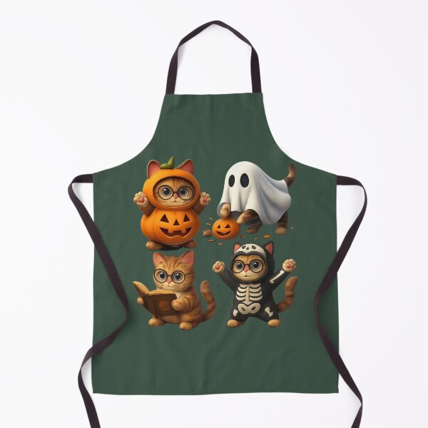 Item preview, Cute Halloween Cats – Fun Illustration. Chats Halloween Mignons – Illustration Fun designed and sold by Drawingshirts.
