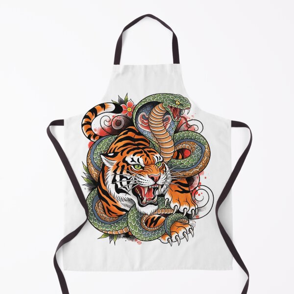 Item preview, snake and tiger Tattoo designed and sold by BenusSutra.