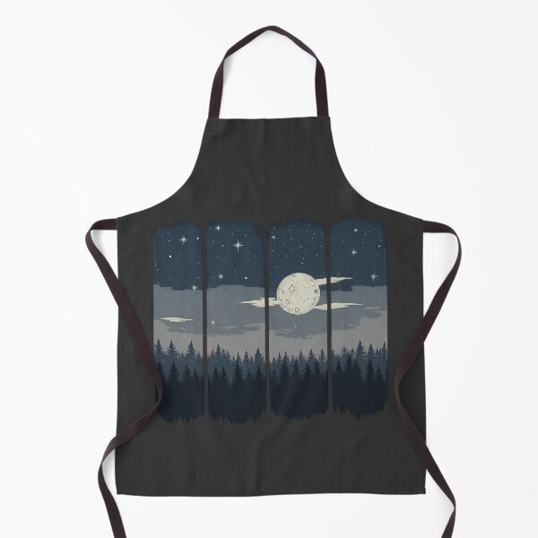 Item preview, Moonlit Forest Night – Outdoor Nature Landscape Illustration designed and sold by NoctaHike.