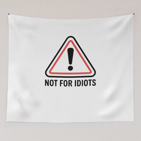 Item preview, DANGER: THIS MACHINE SHOULD NOT BE OPERATED BY IDIOTS designed and sold by Mateusz Majcherek.